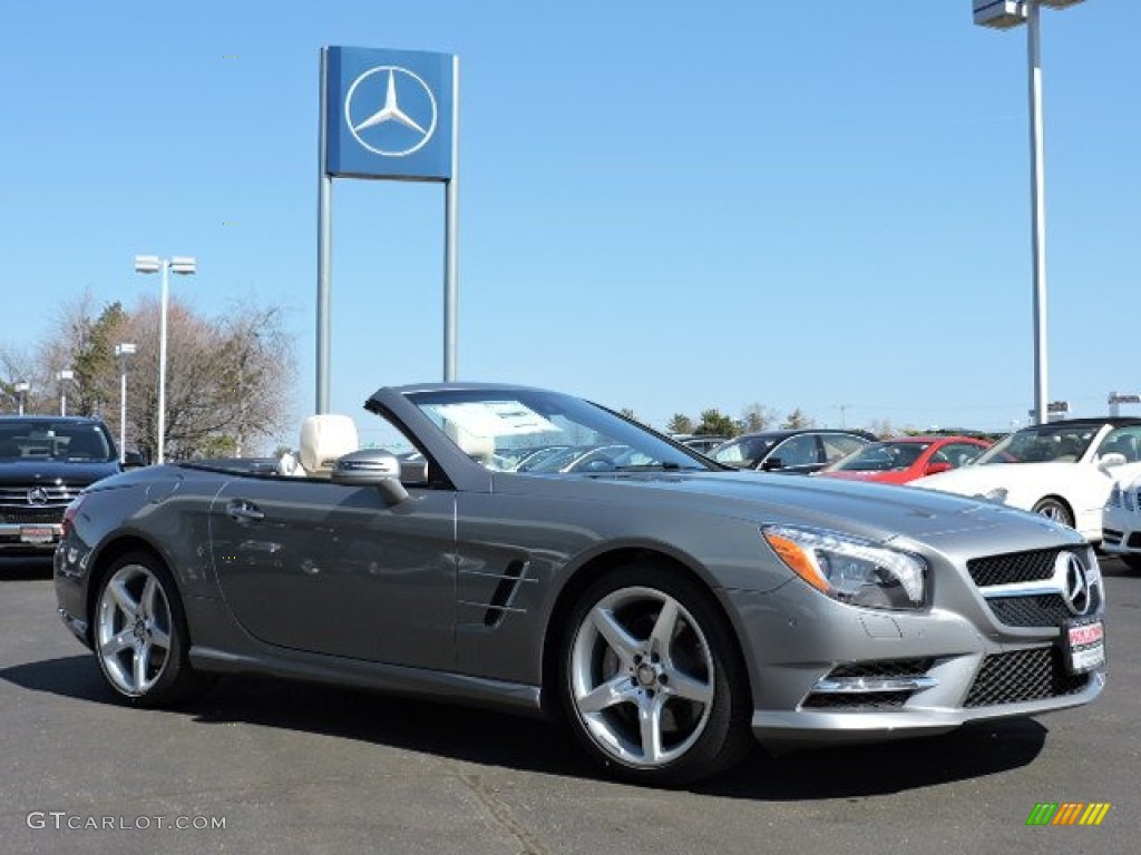 2015 SL 400 Roadster - Palladium Silver Metallic / Porcelain/Black photo #7