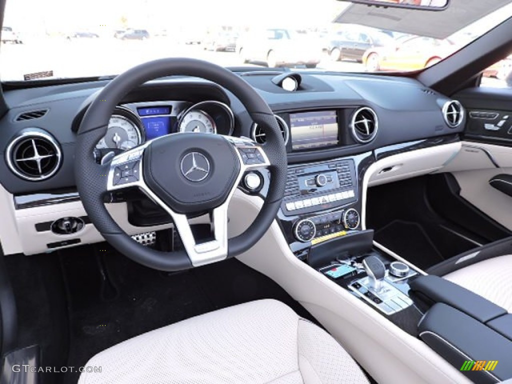 2015 SL 400 Roadster - Palladium Silver Metallic / Porcelain/Black photo #9