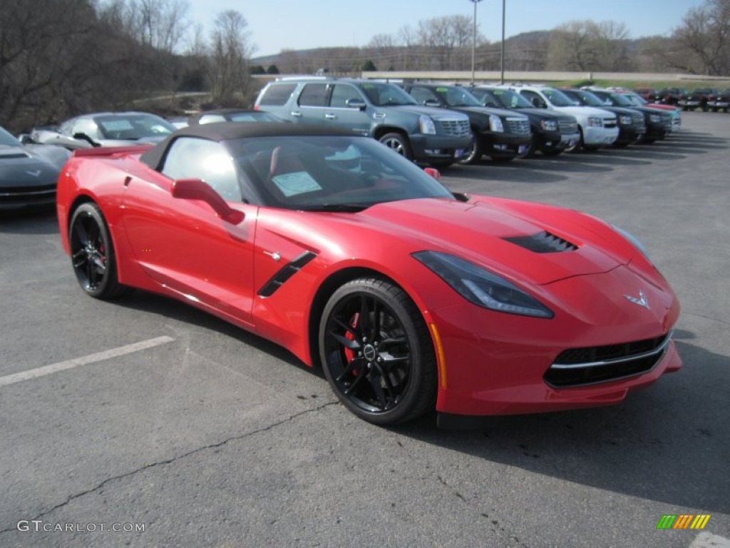 2014 Corvette Stingray Convertible Z51 - Torch Red / Adrenaline Red photo #3
