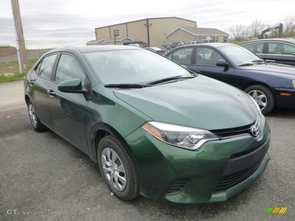 2015 Corolla LE Eco - 4Evergreen Mica / Ivory photo #1