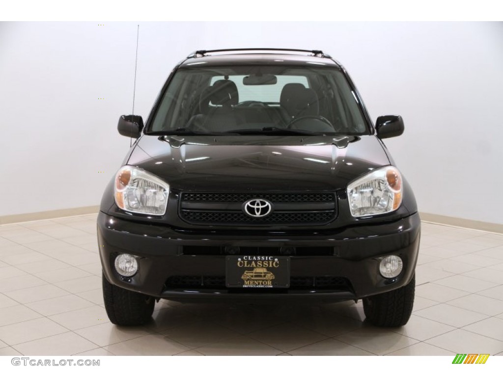 2004 RAV4 4WD - Black / Dark Charcoal photo #2