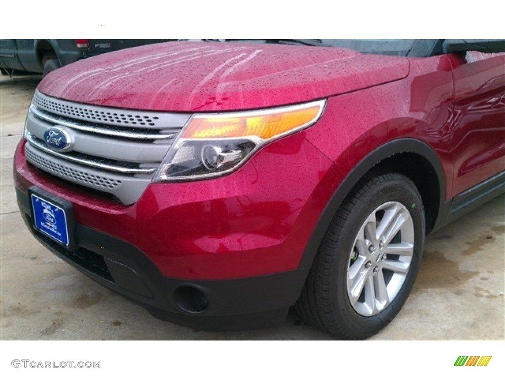 2015 Explorer FWD - Ruby Red / Medium Light Stone photo #7