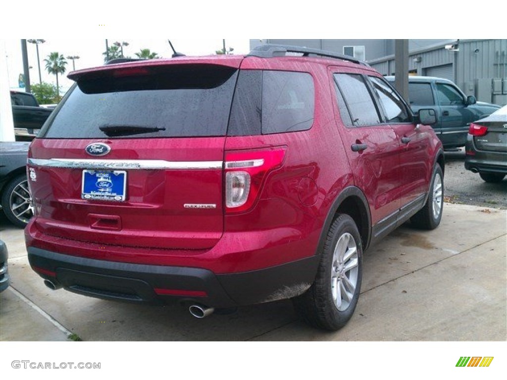 2015 Explorer FWD - Ruby Red / Medium Light Stone photo #15