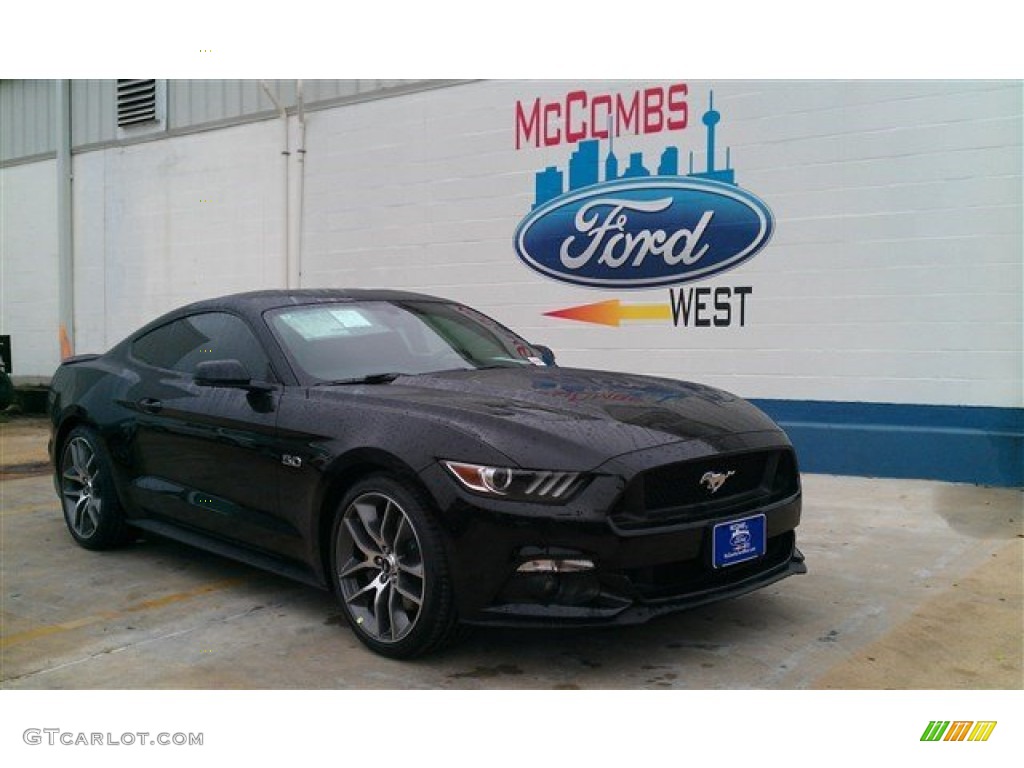 2015 Mustang GT Premium Coupe - Black / Ebony photo #3