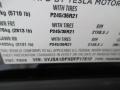 2013 Tesla Model S P85 Performance Info Tag