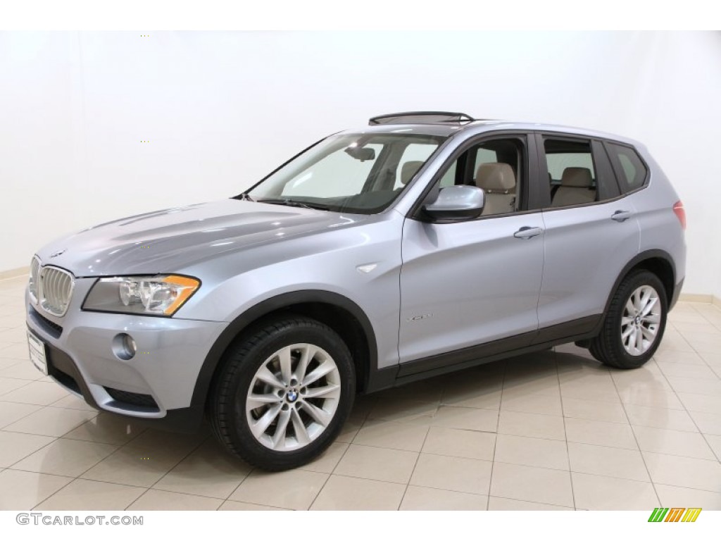 2013 X3 xDrive 28i - Blue Water Metallic / Oyster photo #3