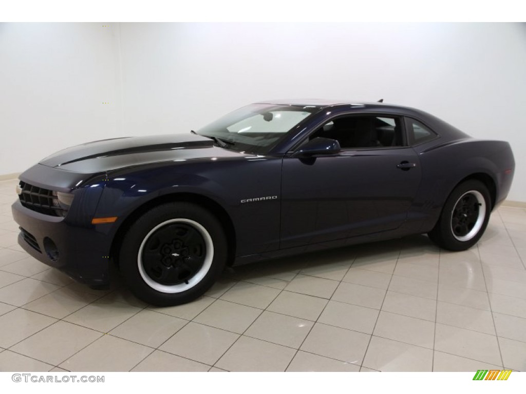 2010 Camaro LS Coupe - Imperial Blue Metallic / Black photo #3