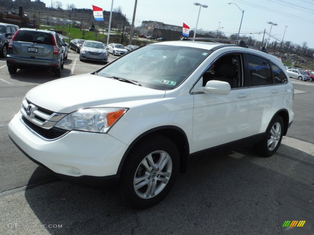 2011 CR-V EX-L 4WD - Taffeta White / Gray photo #5