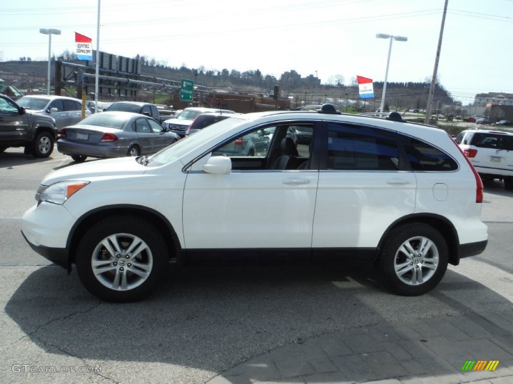 2011 CR-V EX-L 4WD - Taffeta White / Gray photo #6