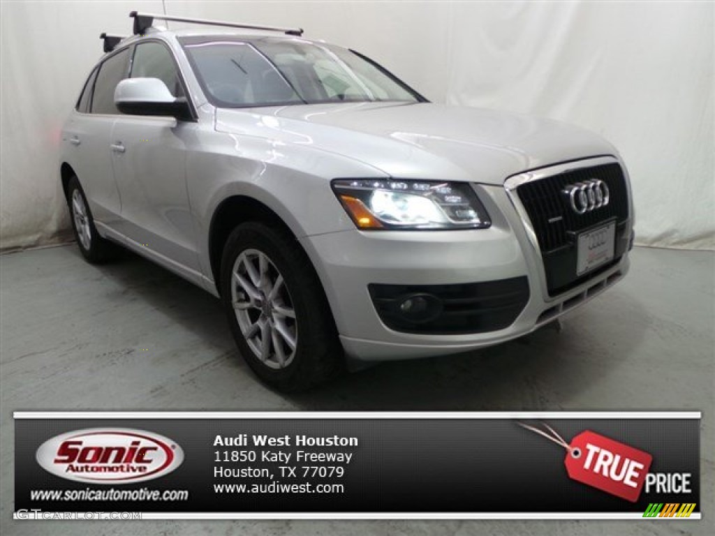2009 Q5 3.2 Premium Plus quattro - Ice Silver Metallic / Black photo #1