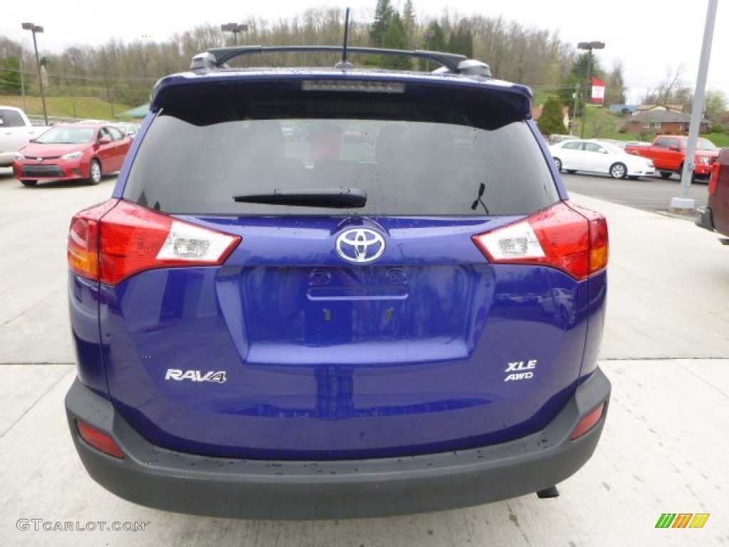 2015 RAV4 XLE - Blue Crush Metallic / Black photo #4