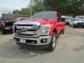 Vermillion Red - F250 Super Duty Lariat Crew Cab 4x4 Photo No. 1