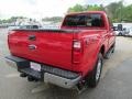 Vermillion Red - F250 Super Duty Lariat Crew Cab 4x4 Photo No. 8