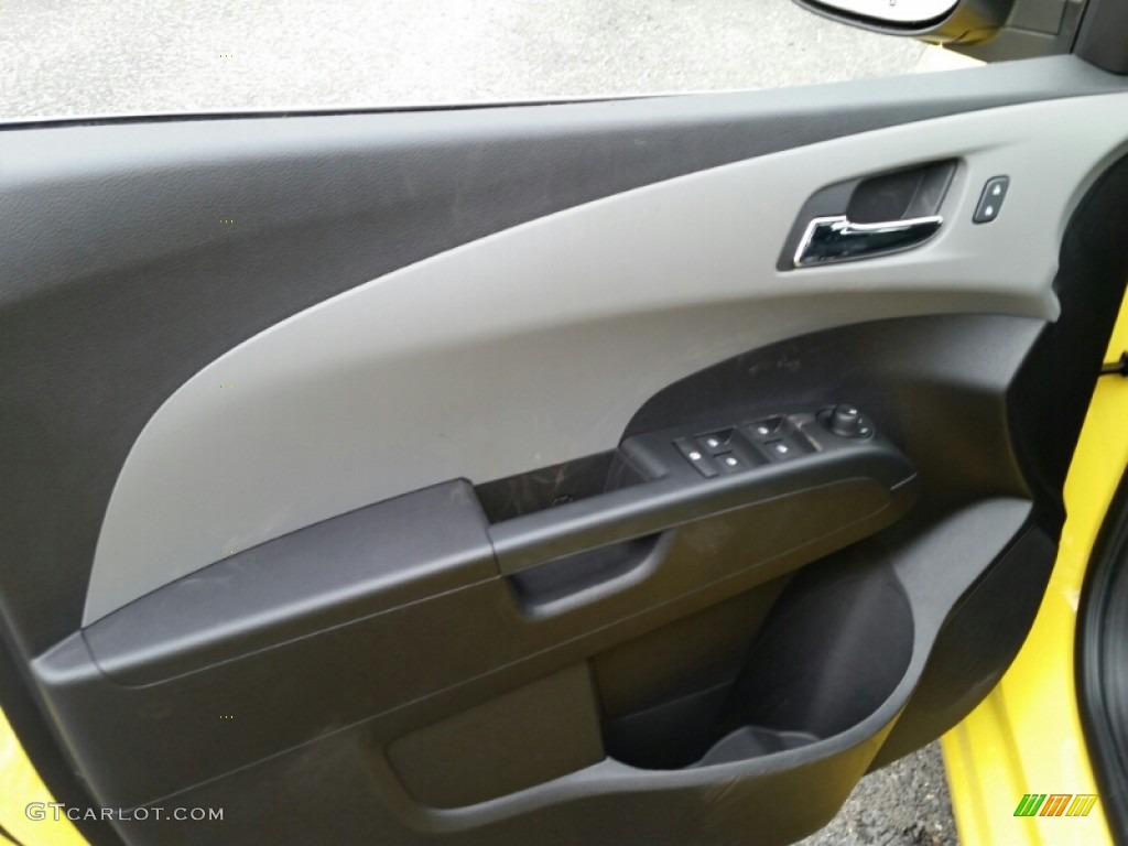 2015 Sonic LT Hatchback - Bright Yellow / Jet Black/Dark Titanium photo #8