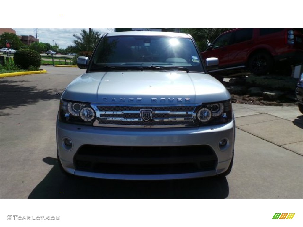 2012 Range Rover Sport Autobiography - Indus Silver Metallic / Autobiography Ebony/Ivory photo #6