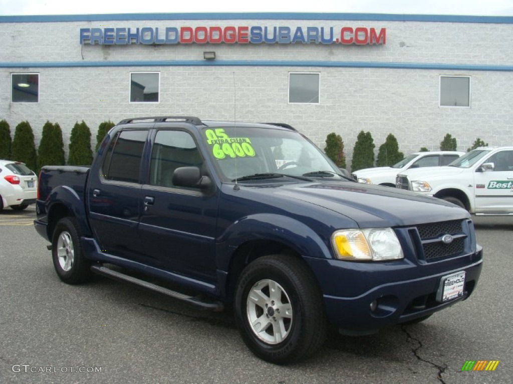 2005 Explorer Sport Trac XLT 4x4 - Dark Blue Pearl Metallic / Medium Dark Flint photo #1