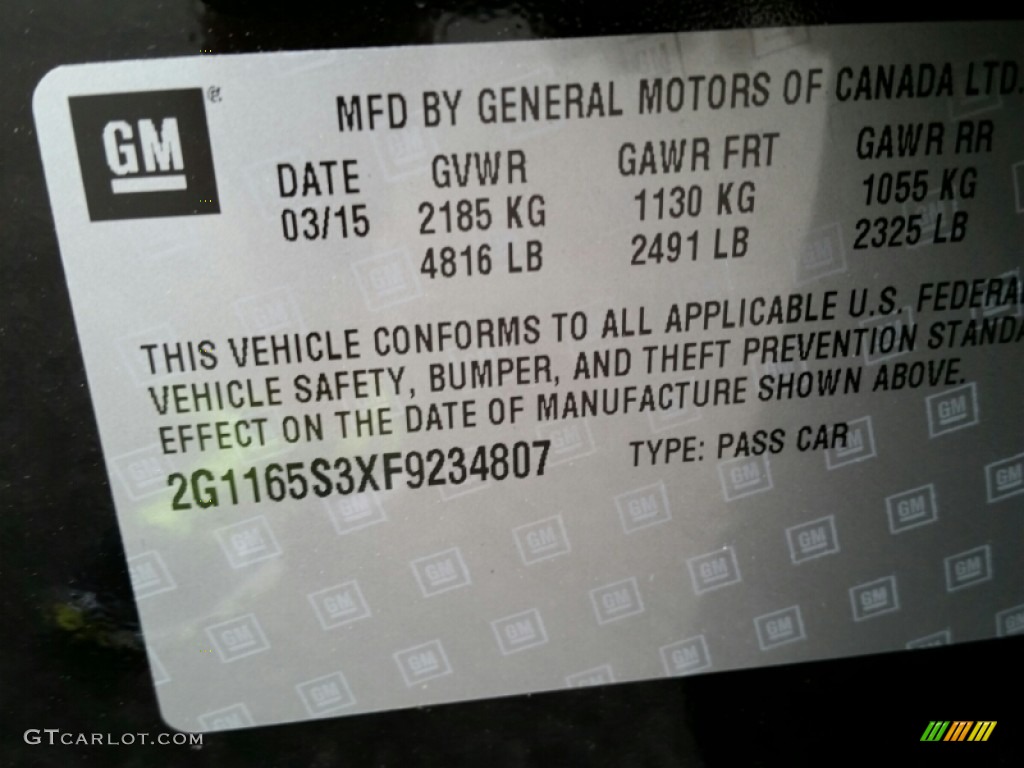 2015 Impala LTZ - Black / Jet Black/Dark Titanium photo #9