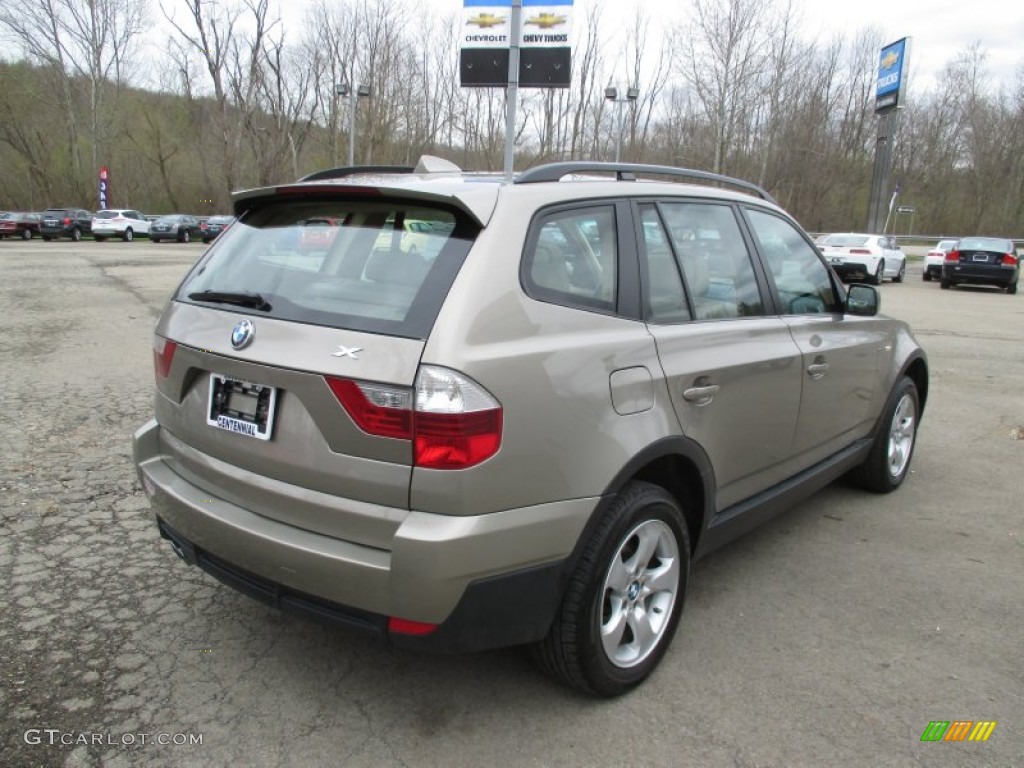 2008 X3 3.0si - Platinum Bronze Metallic / Sand Beige/Black Nevada Leather photo #6