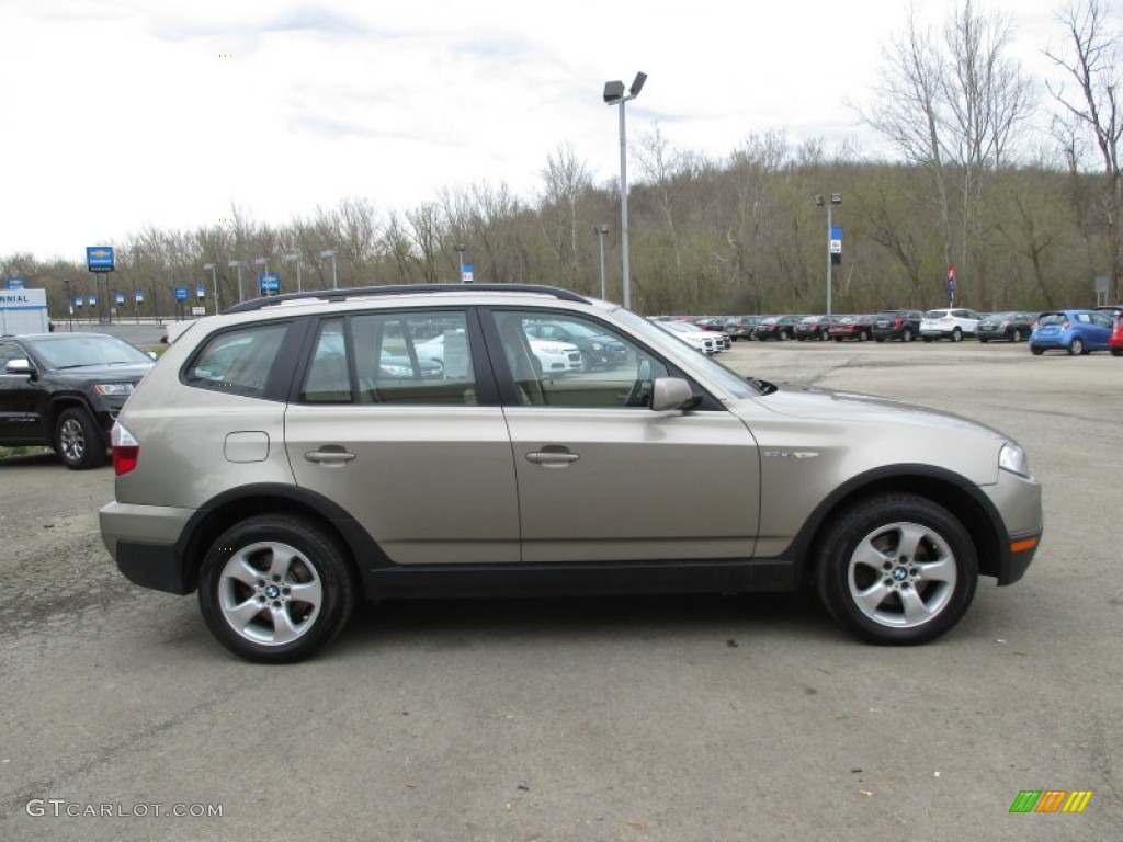 2008 X3 3.0si - Platinum Bronze Metallic / Sand Beige/Black Nevada Leather photo #8