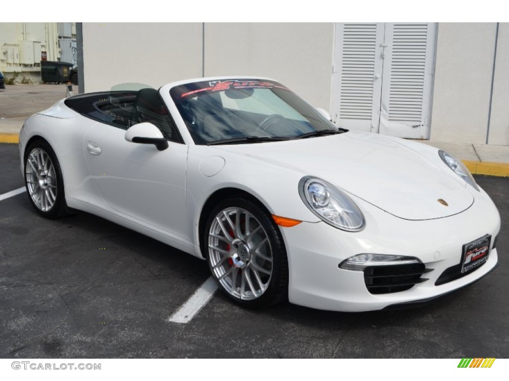 2012 911 Carrera S Cabriolet - Carrara White / Black photo #3