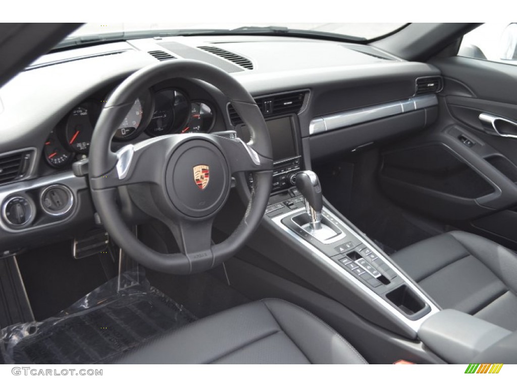 Black Interior 2012 Porsche 911 Carrera S Cabriolet Photo #103075555