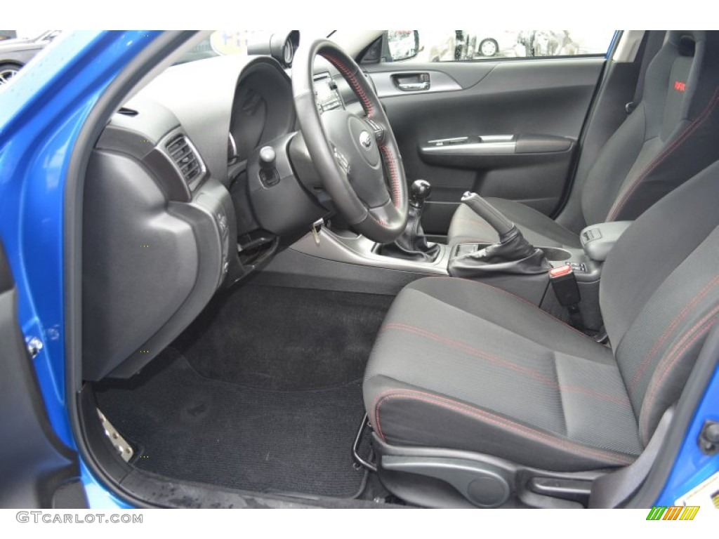 Carbon Black Interior 2014 Subaru Impreza WRX Premium 4 Door Photo #103076913
