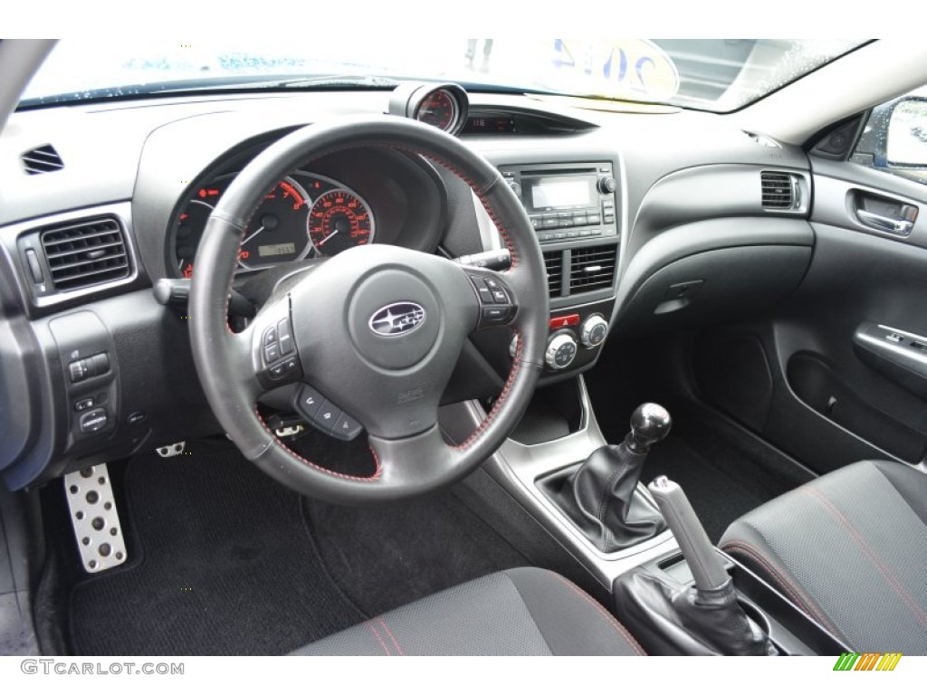 Carbon Black Interior 2014 Subaru Impreza WRX Premium 4 Door Photo #103076940