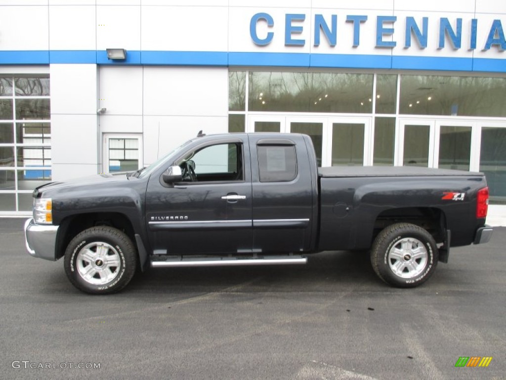 2013 Silverado 1500 LT Extended Cab 4x4 - Concord Metallic / Ebony photo #2