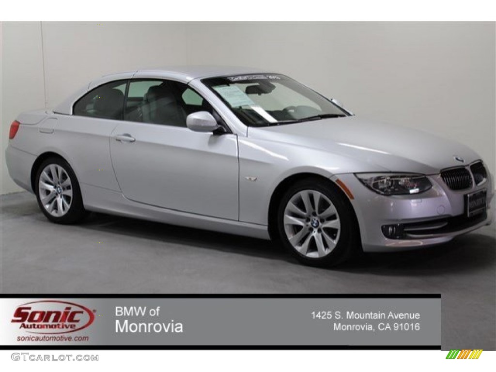 2013 3 Series 328i Convertible - Titanium Silver Metallic / Everest Grey/Black photo #1