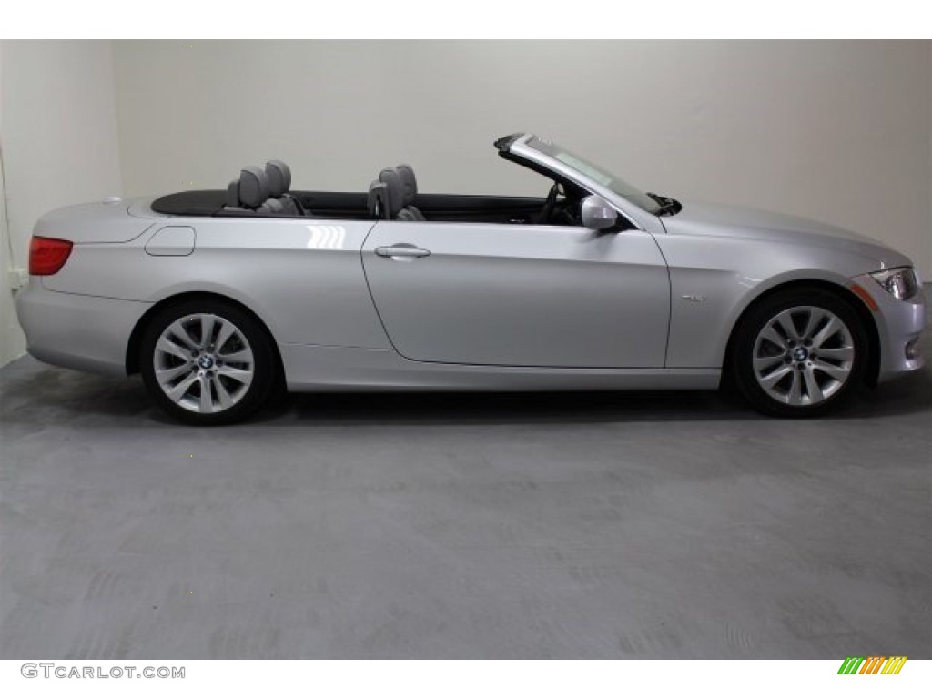 2013 3 Series 328i Convertible - Titanium Silver Metallic / Everest Grey/Black photo #3