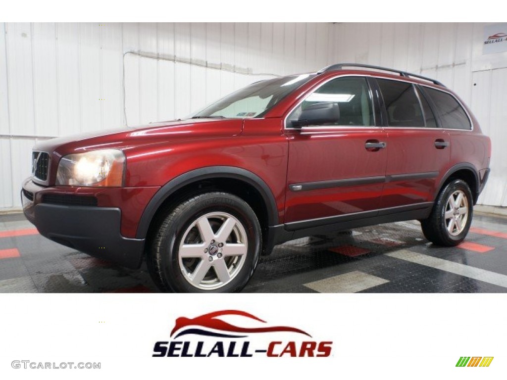 2005 XC90 2.5T AWD - Ruby Red Metallic / Graphite photo #1