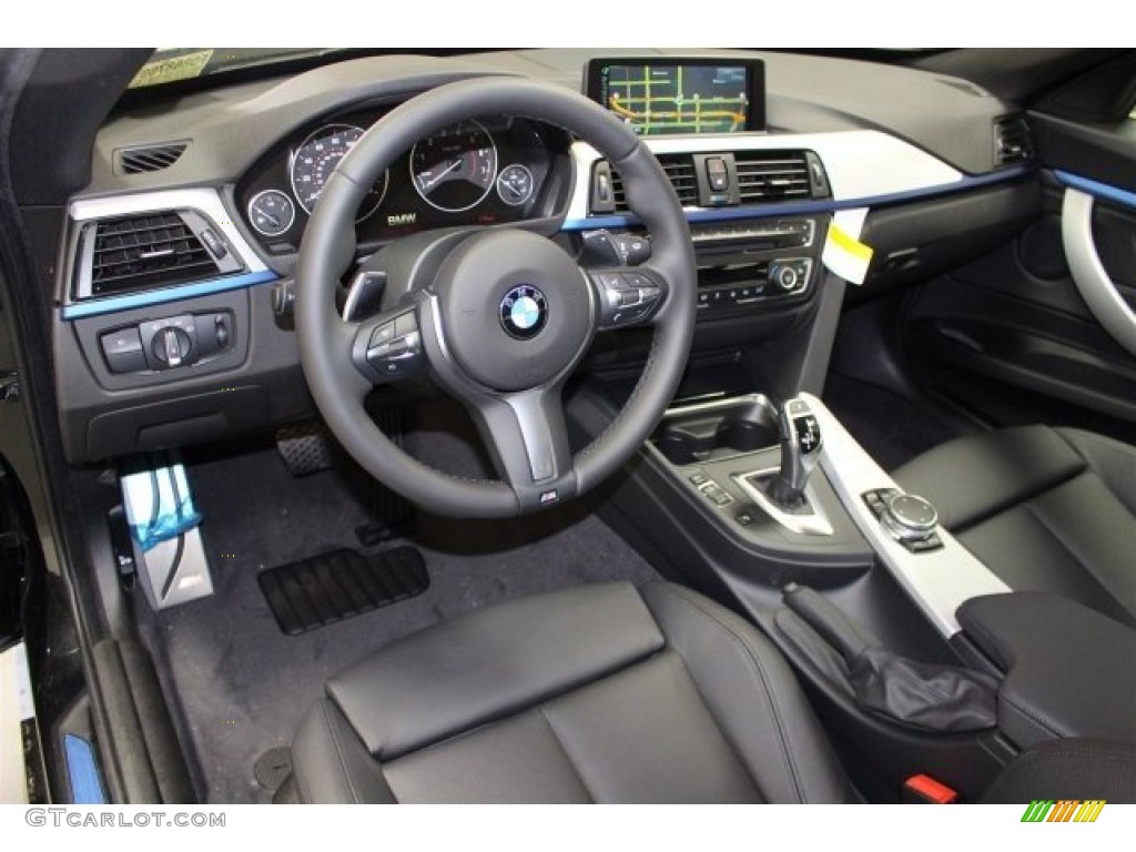 Black Interior 2015 BMW 3 Series 335i xDrive Gran Turismo Photo #103079997