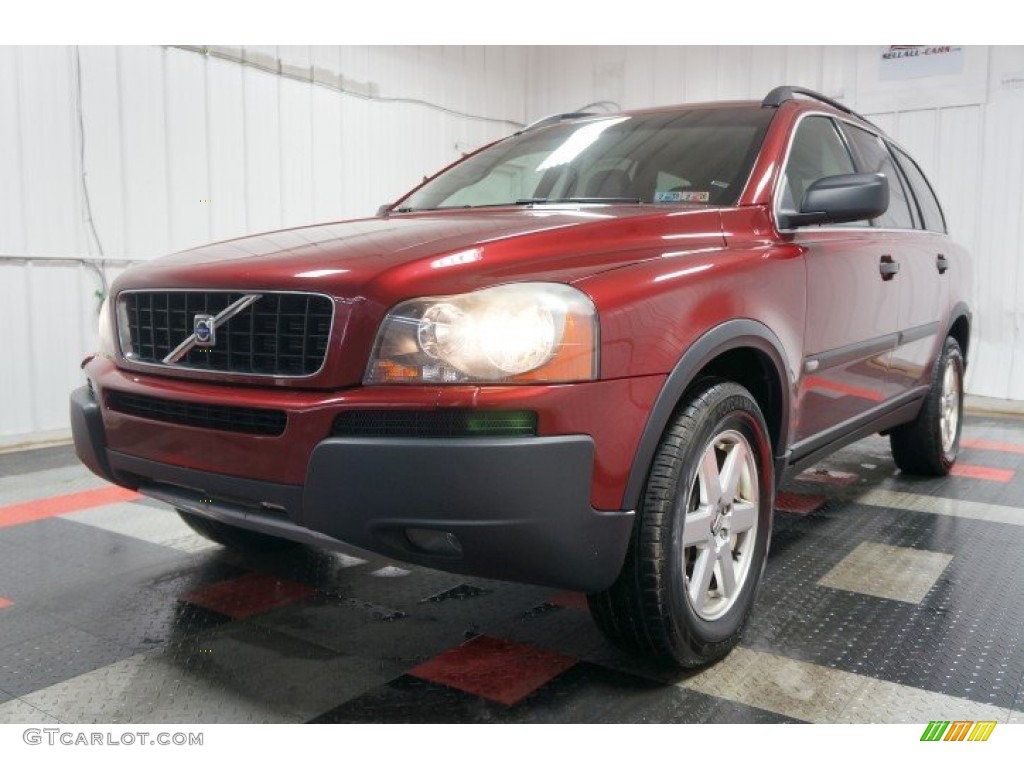 2005 XC90 2.5T AWD - Ruby Red Metallic / Graphite photo #3
