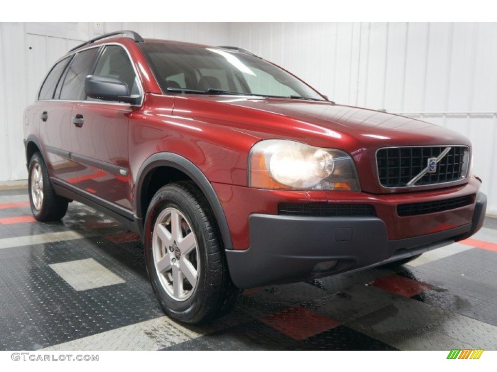 2005 XC90 2.5T AWD - Ruby Red Metallic / Graphite photo #5