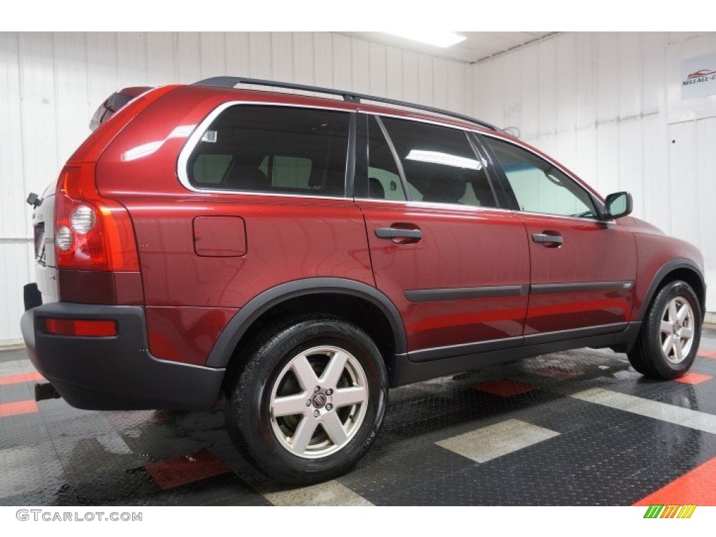 2005 XC90 2.5T AWD - Ruby Red Metallic / Graphite photo #7