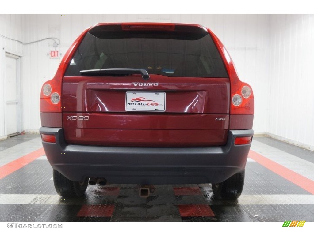 2005 XC90 2.5T AWD - Ruby Red Metallic / Graphite photo #9