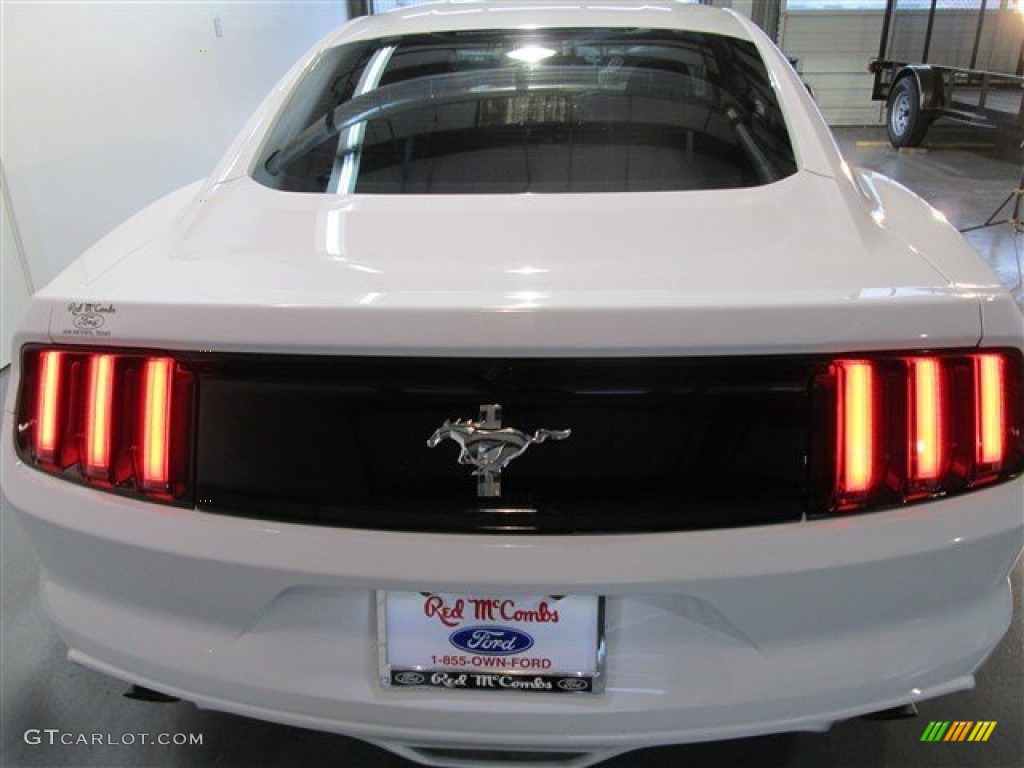 2015 Mustang V6 Coupe - Oxford White / Ebony photo #5