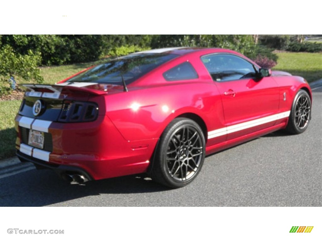 2014 Mustang Shelby GT500 SVT Performance Package Coupe - Ruby Red / Shelby Charcoal Black/Black Accents photo #2