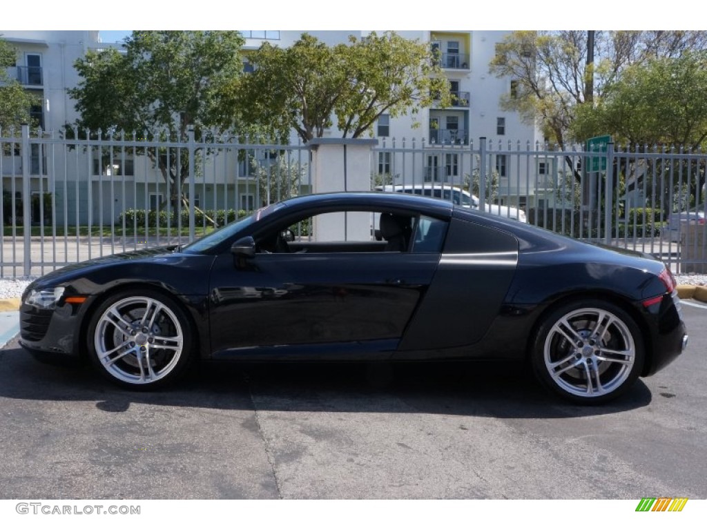 2011 R8 4.2 FSI quattro - Phantom Black Pearl Effect / Black Fine Nappa Leather photo #2