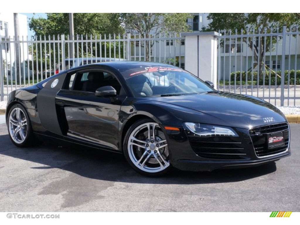2011 R8 4.2 FSI quattro - Phantom Black Pearl Effect / Black Fine Nappa Leather photo #5