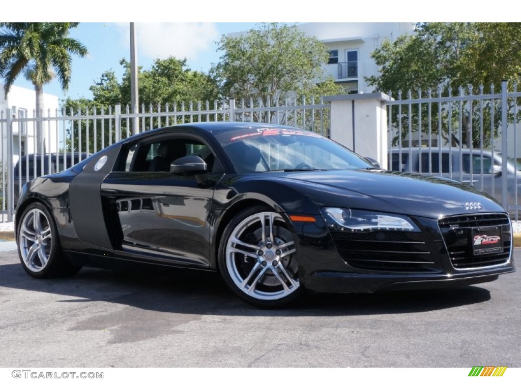 2011 R8 4.2 FSI quattro - Phantom Black Pearl Effect / Black Fine Nappa Leather photo #6