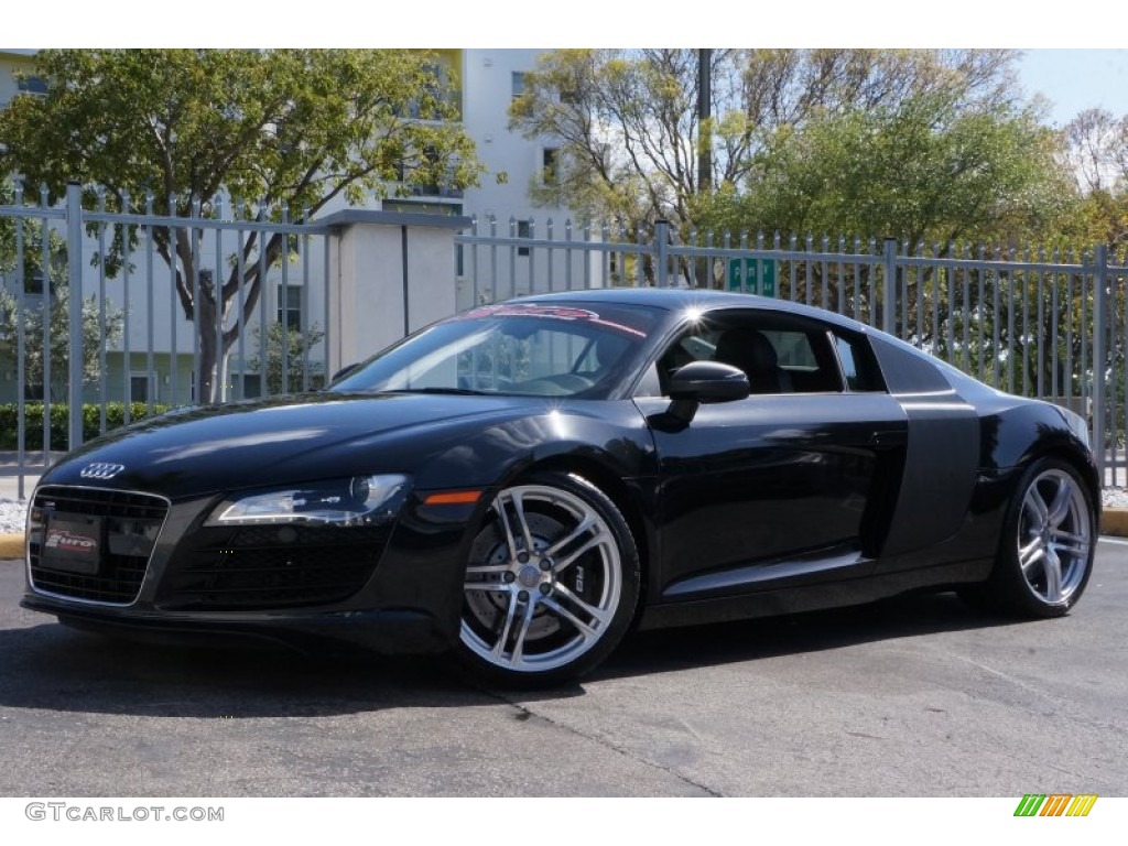 2011 R8 4.2 FSI quattro - Phantom Black Pearl Effect / Black Fine Nappa Leather photo #13