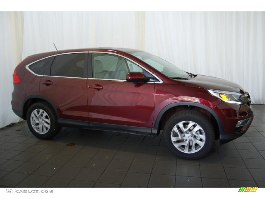 2015 CR-V EX - Basque Red Pearl II / Gray photo #5