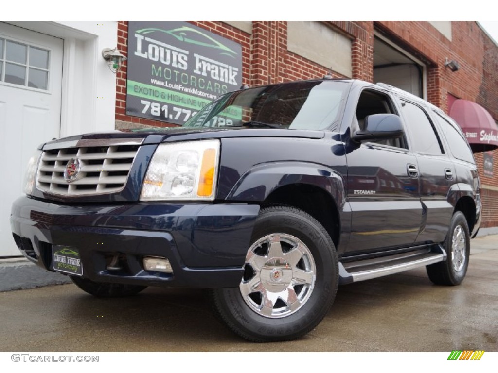 2004 Escalade AWD - Blue Chip / Pewter Gray photo #4
