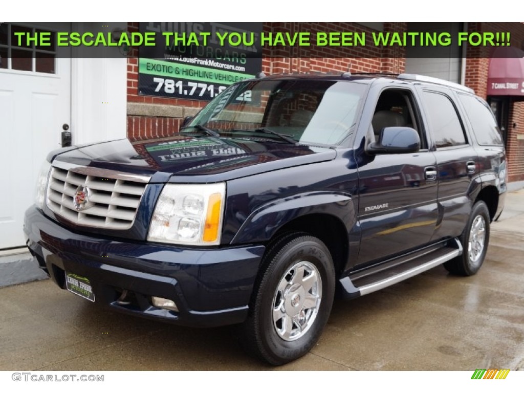 2004 Escalade AWD - Blue Chip / Pewter Gray photo #9