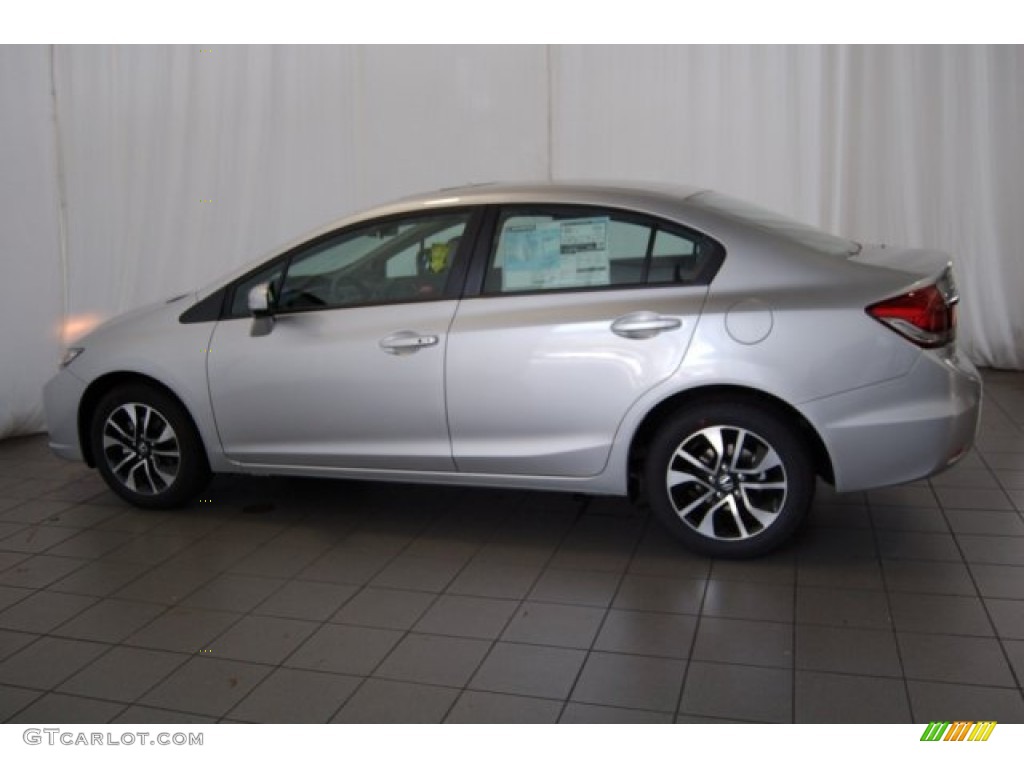 2015 Civic EX Sedan - Alabaster Silver Metallic / Gray photo #8