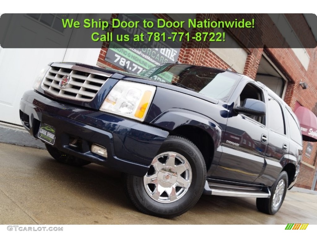 2004 Escalade AWD - Blue Chip / Pewter Gray photo #80
