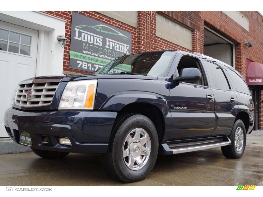 2004 Escalade AWD - Blue Chip / Pewter Gray photo #95