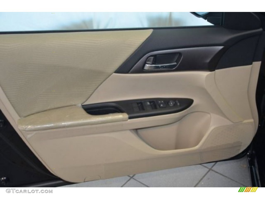 2015 Accord LX Sedan - Crystal Black Pearl / Ivory photo #8