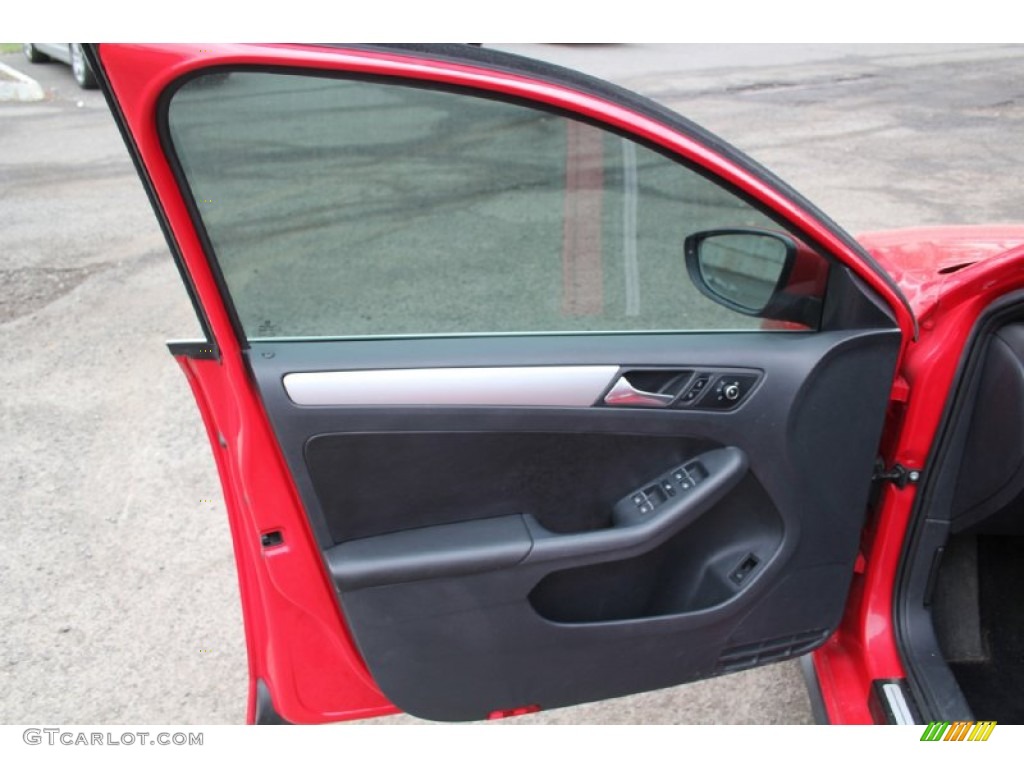 2012 Volkswagen Jetta GLI Titan Black Door Panel Photo #103093109